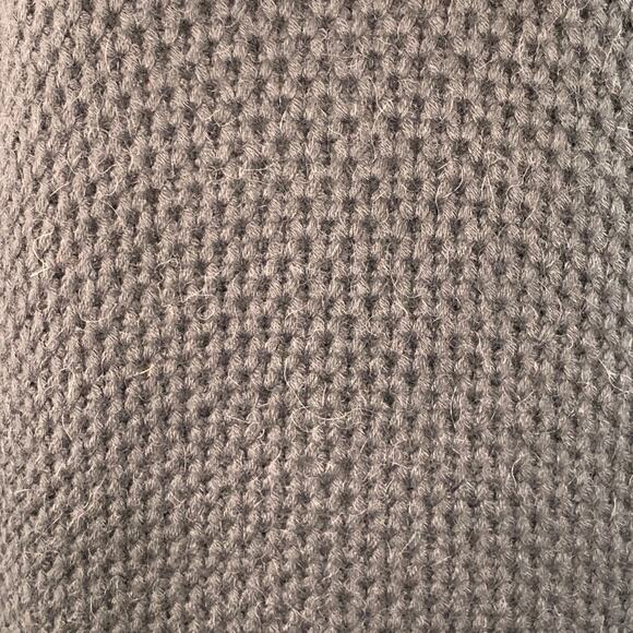 SERIENUMERICA Size 8 Black Baby Alpaca Knit Crew Neck Sweater - Picture 2 of 5